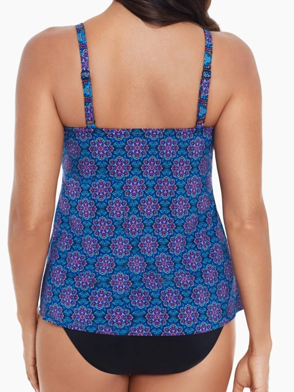 Miraclesuit Allura Geo Mandala Tankini Swim Top